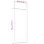 Türspiegel aus schwarzem Glas und Aluminium, 30 x 80 cm von vidaXL, Spiegel - Ref: Foro24-327413, Preis: 31,44 €, Rabatt: %