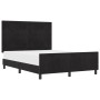 Cama Negra 140x190 cm de Terciopelo de , Camas y somieres - Ref: Foro24-3344941, Precio: 215,49 €, Descuento: %