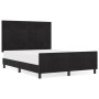 Cama Negra 140x190 cm de Terciopelo de , Camas y somieres - Ref: Foro24-3344941, Precio: 215,49 €, Descuento: %