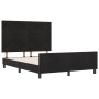 Cama Negra 140x190 cm de Terciopelo de , Camas y somieres - Ref: Foro24-3344941, Precio: 215,49 €, Descuento: %