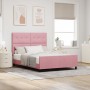 Estructura de Cama de Terciopelo Rosa 140x190 cm von , Betten und Lattenroste - Ref: Foro24-3344944, Preis: 213,86 €, Rabatt: %