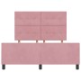 Estructura de Cama de Terciopelo Rosa 140x190 cm von , Betten und Lattenroste - Ref: Foro24-3344944, Preis: 213,86 €, Rabatt: %