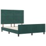 Estructura de Cama Verde Oscuro 140x200 cm Terciopelo by , Beds and slatted bases - Ref: Foro24-3344948, Price: 217,17 €, Dis...