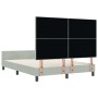 Cama Gris Claro 160x200 cm Terciopelo by , Beds and slatted bases - Ref: Foro24-3344951, Price: 216,23 €, Discount: %