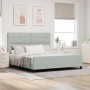 Estructura de Cama Gris Claro 180x200 cm Terciopelo by , Beds and slatted bases - Ref: Foro24-3344957, Price: 244,78 €, Disco...