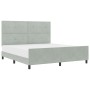 Estructura de Cama Gris Claro 180x200 cm Terciopelo by , Beds and slatted bases - Ref: Foro24-3344957, Price: 244,78 €, Disco...