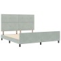 Estructura de Cama Gris Claro 180x200 cm Terciopelo by , Beds and slatted bases - Ref: Foro24-3344957, Price: 244,78 €, Disco...