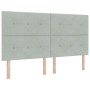 Estructura de Cama Gris Claro 180x200 cm Terciopelo by , Beds and slatted bases - Ref: Foro24-3344957, Price: 244,78 €, Disco...