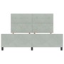 Estructura de Cama Gris Claro 180x200 cm Terciopelo by , Beds and slatted bases - Ref: Foro24-3344957, Price: 244,78 €, Disco...