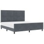 Estructura de Cama Gris Oscuro 180x200 cm Terciopelo de , Camas y somieres - Ref: Foro24-3344958, Precio: 241,46 €, Descuento: %