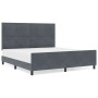 Estructura de Cama Gris Oscuro 180x200 cm Terciopelo de , Camas y somieres - Ref: Foro24-3344958, Precio: 241,46 €, Descuento: %