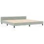 Estructura de cama Gris Claro 200x200 cm Terciopelo de , Camas y somieres - Ref: Foro24-3344963, Precio: 254,38 €, Descuento: %