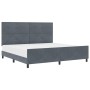 Estructura de Cama Gris Oscuro 200x200 cm Terciopelo de , Camas y somieres - Ref: Foro24-3344964, Precio: 253,80 €, Descuento: %