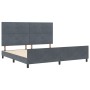 Estructura de Cama Gris Oscuro 200x200 cm Terciopelo de , Camas y somieres - Ref: Foro24-3344964, Precio: 253,80 €, Descuento: %
