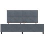 Estructura de Cama Gris Oscuro 200x200 cm Terciopelo de , Camas y somieres - Ref: Foro24-3344964, Precio: 253,80 €, Descuento: %