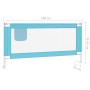 Barandilla de seguridad cama de niño azul tela 180x25 cm de vidaXL, Barandillas de seguridad - Ref: Foro24-10213, Precio: 37,...
