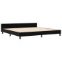 Estructura de Cama Negra 200x200 cm Terciopelo de , Camas y somieres - Ref: Foro24-3344965, Precio: 241,09 €, Descuento: %
