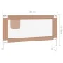 Sicherheitsgeländer Kinderbett grau taupe Stoff 150x25 cm von vidaXL, Sicherheitsgeländer - Ref: Foro24-10220, Preis: 34,75 €...