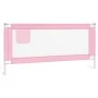 Safety railing child's bed pink fabric 190x25 cm by vidaXL, Safety railings - Ref: Foro24-10205, Price: 40,96 €, Discount: %