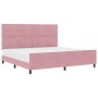 Estructura de Cama Rosa 200x200 cm Terciopelo de , Camas y somieres - Ref: Foro24-3344968, Precio: 235,26 €, Descuento: %