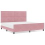 Estructura de Cama Rosa 200x200 cm Terciopelo de , Camas y somieres - Ref: Foro24-3344968, Precio: 235,26 €, Descuento: %