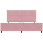 Estructura de Cama Rosa 200x200 cm Terciopelo de , Camas y somieres - Ref: Foro24-3344968, Precio: 235,26 €, Descuento: %