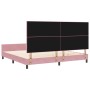 Estructura de Cama Rosa 200x200 cm Terciopelo de , Camas y somieres - Ref: Foro24-3344968, Precio: 235,26 €, Descuento: %