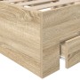 Estructura de cama sin colchón con cajones Doble de madera engineered von , Betten und Lattenroste - Ref: Foro24-3345114, Pre...
