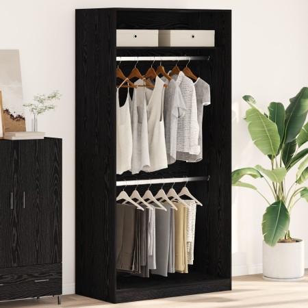 Armario de roble negro - 100x50x200 cm von , Kleiderschränke - Ref: Foro24-3345115, Preis: 196,59 €, Rabatt: %