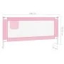 Safety railing child's bed pink fabric 190x25 cm by vidaXL, Safety railings - Ref: Foro24-10205, Price: 40,96 €, Discount: %