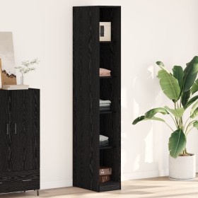 Armario Roble Negro - 30x50x200 cm, Hecho de Madera Elaborada von , Kleiderschränke - Ref: Foro24-3345117, Preis: 132,17 €, R...