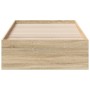 Estructura de Cama Sonoma Roble 90x190 cm Madera Elaborada by , Beds and slatted bases - Ref: Foro24-3345122, Price: 135,57 €...
