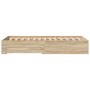 Estructura de Cama Sonoma Roble 90x190 cm Madera Elaborada by , Beds and slatted bases - Ref: Foro24-3345122, Price: 135,57 €...