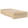 Estructura de Cama Sonoma Roble 90x190 cm Madera Elaborada by , Beds and slatted bases - Ref: Foro24-3345122, Price: 135,57 €...