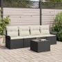 Juego de sofá de jardín de 5 piezas con cojines Negro Poliratán by , Outdoor sofas - Ref: Foro24-3345227, Price: 314,55 €, Di...