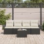 Juego de sofá de jardín de 5 piezas con cojines Negro Poliratán by , Outdoor sofas - Ref: Foro24-3345227, Price: 314,55 €, Di...