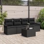 Juego de Sofás de Jardín de 5 Piezas con Cojines Ratán Negro von , Outdoor-Sofas - Ref: Foro24-3345233, Preis: 316,55 €, Raba...