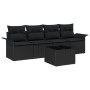 Juego de Sofás de Jardín de 5 Piezas con Cojines Ratán Negro von , Outdoor-Sofas - Ref: Foro24-3345233, Preis: 316,55 €, Raba...