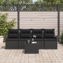 Juego de Sofás de Jardín de 5 Piezas con Cojines Ratán Negro von , Outdoor-Sofas - Ref: Foro24-3345233, Preis: 316,55 €, Raba...