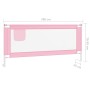 Barandilla de seguridad cama de niño rosa tela 200x25 cm de vidaXL, Barandillas de seguridad - Ref: Foro24-10206, Precio: 37,...