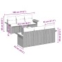 Juego de Sofá de Jardín de 7 Piezas con Cojines Gris Claro Poliratán by , Outdoor sofas - Ref: Foro24-3345252, Price: 495,51 ...
