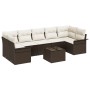 Juego de Sofá de Jardín de 8 Piezas con Cojines Marrón de Ratán von , Outdoor-Sofas - Ref: Foro24-3345278, Preis: 563,32 €, R...