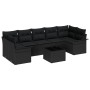 Juego de sofá de jardín de 8 piezas con cojines Ratán negro de polietileno by , Outdoor sofas - Ref: Foro24-3345283, Price: 5...