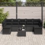 Juego de sofá de jardín de 8 piezas con cojines Ratán negro de polietileno by , Outdoor sofas - Ref: Foro24-3345283, Price: 5...