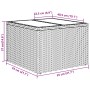 Juego de Sofás de Jardín Set de 7 Gris Ratán, Poliéster by , Outdoor sofas - Ref: Foro24-3345289, Price: 599,86 €, Discount: %