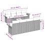 Juego de Sofás de Jardín Set de 7 Gris Ratán, Poliéster by , Outdoor sofas - Ref: Foro24-3345289, Price: 599,86 €, Discount: %