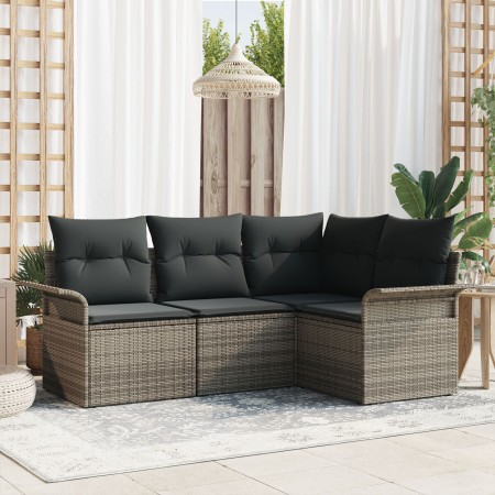 Juego de Sofá de Jardín Set de 4 Gris von , Outdoor-Sofas - Ref: Foro24-3345339, Preis: 296,39 €, Rabatt: %