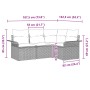 Juego de sofá de jardín de 4 piezas con cojines beige de poliratán von , Outdoor-Sofas - Ref: Foro24-3345340, Preis: 304,18 €...