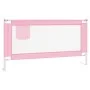 Barandilla de seguridad cama de niño rosa tela 160x25 cm de vidaXL, Barandillas de seguridad - Ref: Foro24-10203, Precio: 34,...