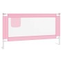 Barandilla de seguridad cama de niño rosa tela 160x25 cm de vidaXL, Barandillas de seguridad - Ref: Foro24-10203, Precio: 36,...